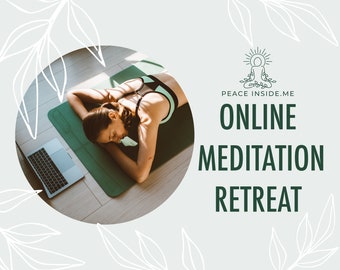 Inner Peace Meditation Retreat | Online Retreat | Guided Meditations | Breathwork | Journaling | Sound Healing | Yoga Class | Dance Therapy