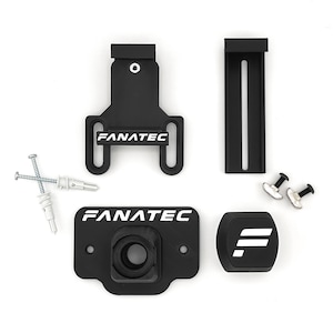 Fanatec Essentials Bundle QR1 & QR2 | Fanatec Phone and Tablet Mount | Steering Wheel Wall or Profile Mount | Fanatec Wheel Base Dust Cover