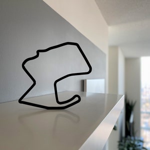 3D IndyCar 2025 Race Track Wall Art | IndyCar Circuit Art | Collectable American Track Figurines | Standing IndyCar Track Layout Desk Art