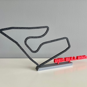 Red Bull Ring Race Track Sculpture | F1 2025 Austrian GP Free Standing Sculpture | Formula 1 Race Track Art | Gift For Racing Fan | F1 Decor
