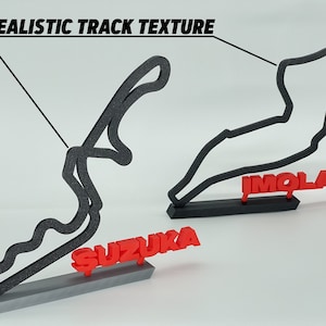 F1 2024 Race Track Sculptures | Formula 1 Free Standing Circuits | Formula One Track Desk Art | Collectable Race Track Figurine | Shelf Art