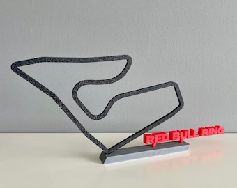 Red Bull Ring Race Track Sculpture | F1 2025 Austrian GP Free Standing Sculpture | Formula 1 Race Track Art | Gift For Racing Fan | F1 Decor