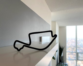3D IMSA 2025 Race Track Wall Art | IMSA Circuit Art | American Race Track Figurines | Standing USA Racing Series Track Layout | Desk Art
