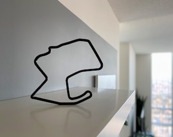 3D IndyCar 2026 Race Track Wall Art | IndyCar Circuit Art | Collectable American Track Figurines | Standing IndyCar Track Layout Desk Art