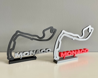 Monaco Race Track Sculpture | F1 2025 Monaco GP Free Standing Circuit | Formula One Racing Decor | Racing Fan Gift | Monaco Grand Prix Art