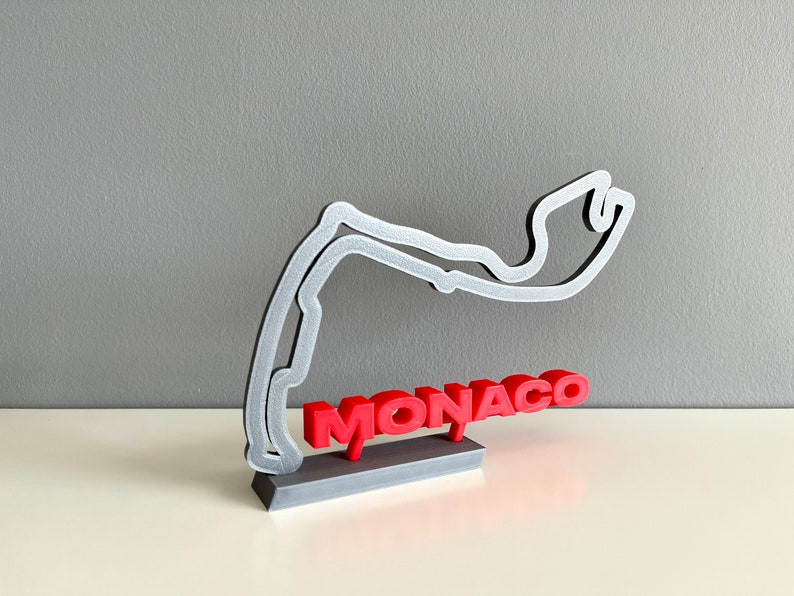 Monaco Race Track Sculpture F1 2022 Monaco GP Free Standing Etsy Canada