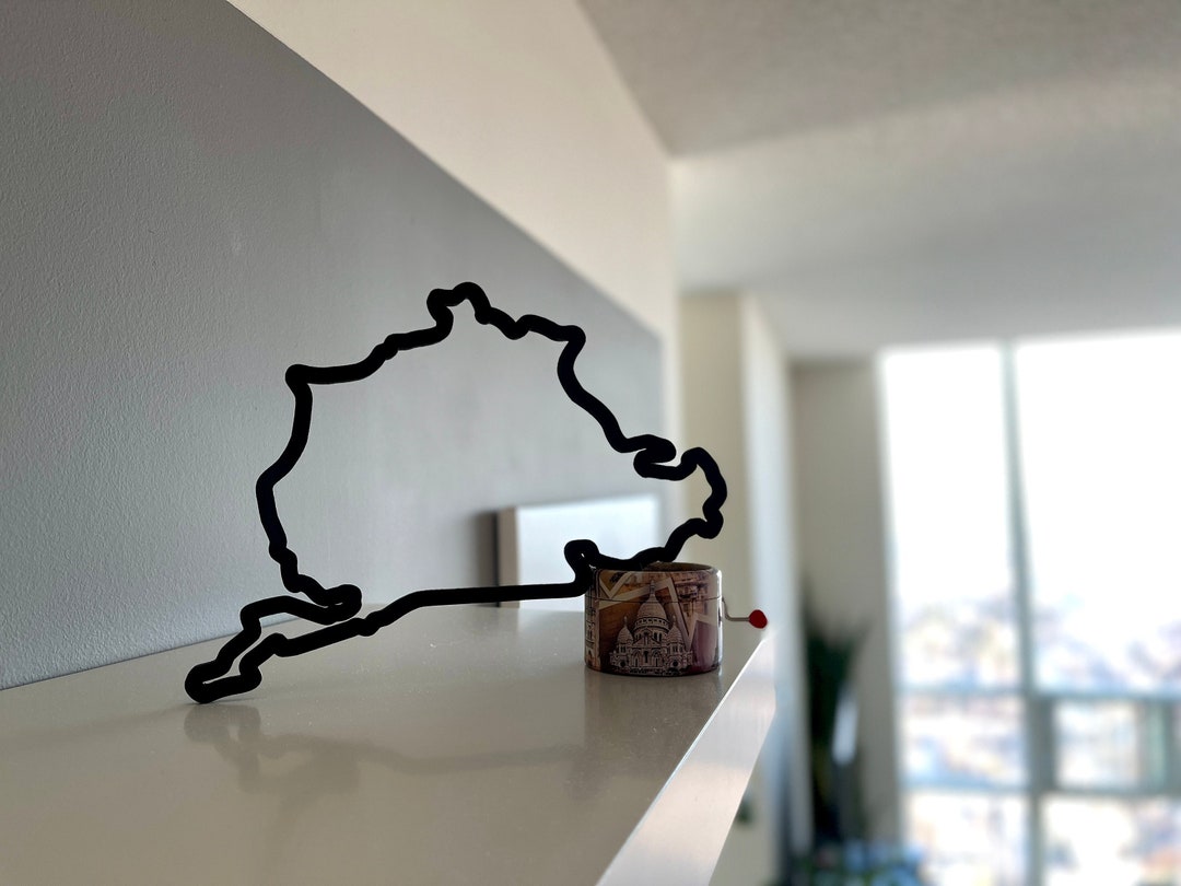 3D Nürburgring Race Track Wall Art Nürburgring Nordschleife Racing