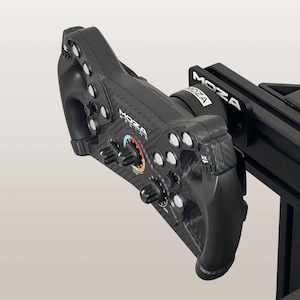 Wheel Mount for Moza / Simagic / Cammus / NRG Sim Racing Steering Wheels | Wheel Holder For Wall & Aluminum Profile Rig | Moza Wheel Mount