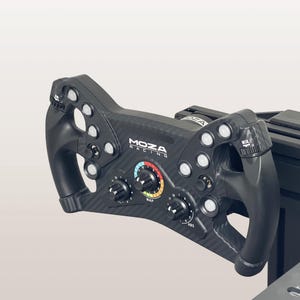 Wheel Mount for Moza / Simagic / Cammus / NRG Sim Racing Steering Wheels | Wheel Holder For Wall & Aluminum Profile Rig | Moza Wheel Mount