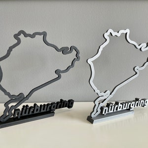 Nurburgring Desk Art | Free Standing Nürburgring Nordschleife Sculpture