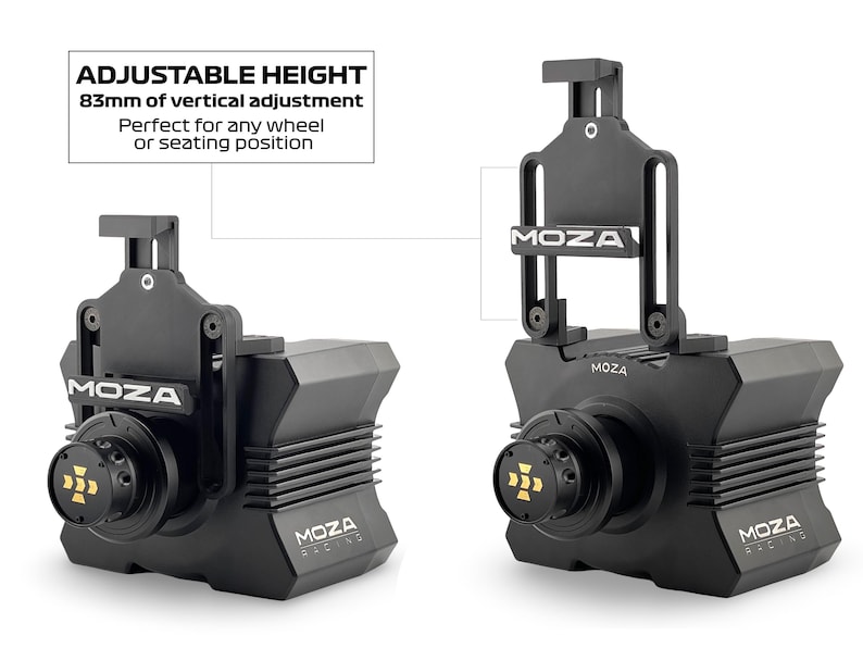 Moza Phone & Tablet Mount | Adjustable Moza Phone Holder | Racing Dashboard | Moza R3 R5 R9 R12 Wheel Base | SimHub DashPanel Sim Dashboard