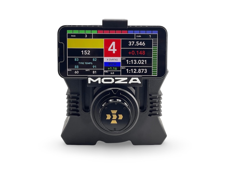 Moza Phone & Tablet Mount | Adjustable Moza Phone Holder | Racing Dashboard | Moza R3 R5 R9 R12 Wheel Base | SimHub DashPanel Sim Dashboard