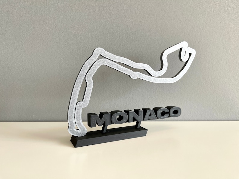 Monaco Race Track Sculpture F1 2022 Monaco GP Free Standing Etsy