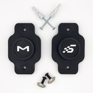 Wheel Mount for Moza / Simagic / Cammus / NRG Sim Racing Steering Wheels | Wheel Holder For Wall & Aluminum Profile Rig | Moza Wheel Mount