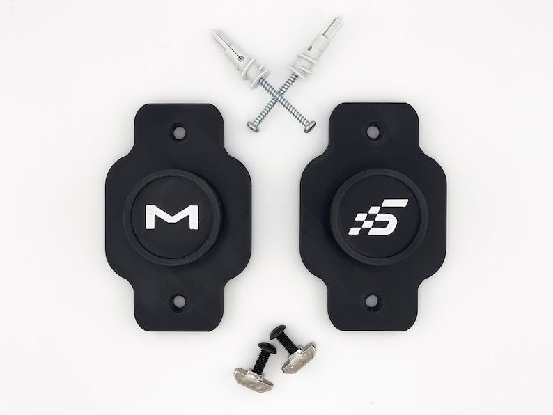 Wheel Mount for Moza / Simagic / Cammus / NRG Sim Racing Steering Wheels | Wheel Holder For Wall & Aluminum Profile Rig | Moza Wheel Mount