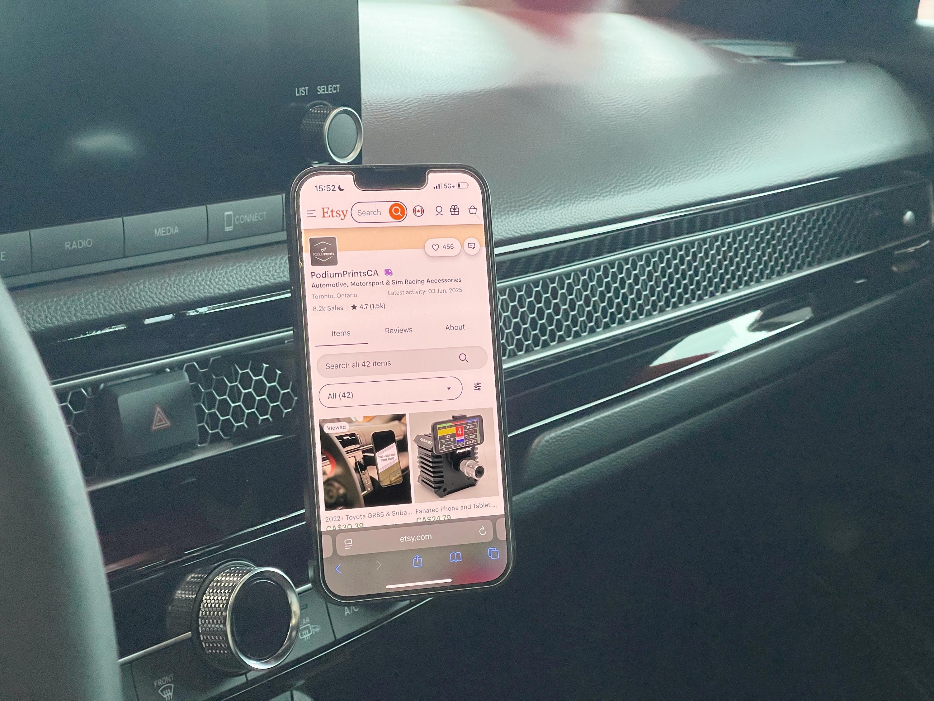 2022+ Honda Civic MagSafe Phone Mount | Custom 2023 2024 2025 11th Gen Civic Phone Holder | Adjustable Civic Type R Si iPhone Android Holder