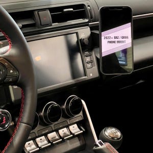 2022+ Toyota GR86 & Subaru BRZ MagSafe Phone Mount | Custom 2023 GR86 Phone Holder | Adjustable 2024 BRZ / GR86 iPhone Android Phone Holder