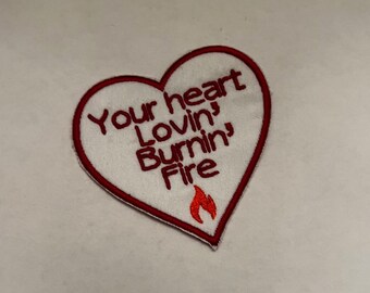 Handgemaakte Heart Fire Tribute-patch - GVF Safari Song 2023