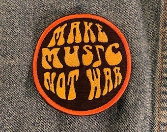 Make Music Not War-patch Handgemaakte eerbetoonpatch GVF