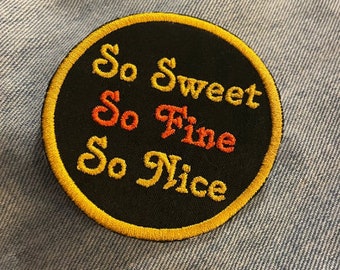 Handmade Circle Patch – So Sweet Fine Nice GVF Embroidered Applique