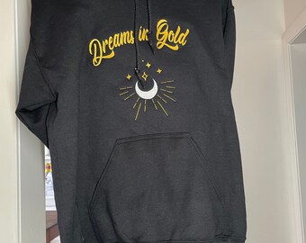 Dreams in Gold Hoodie Handmade GVF Tribute