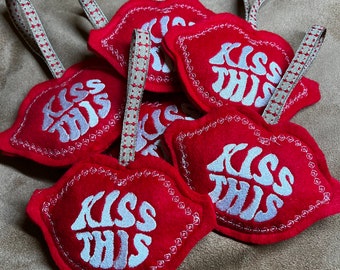 Kiss This The Struts inspired Christmas Ornament