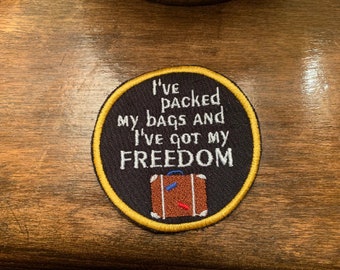 Handgemaakte GVF Tribute-patch: I've Packed My Bags