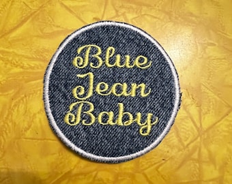 Blue Jean Baby Elton John Tribute patch handmade