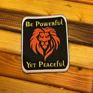 Patch "Soyez puissant mais pacifique"