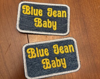 Blue Jean Baby-patch op echt vintage denim