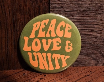 Peace Love & Unity GVF Inspired 2.25inch tribute button