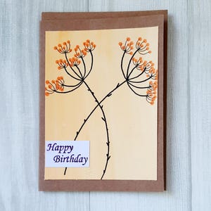 Biglietto di auguri di compleanno dipinto a mano, biglietto di auguri di compleanno per lei, biglietto di auguri per lei, biglietto per la mamma, biglietto di auguri di compleanno per la mamma, biglietto fatto a mano, biglietti con fiori.