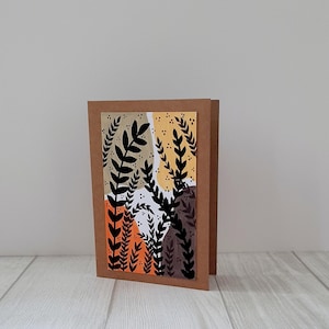 Carte moderne, carte pour elle, carte pour lui, carte pour toutes les occasions, carte pour la famille, carte pour un ami, carte de voeux, carte d'anniversaire, carte feuille.