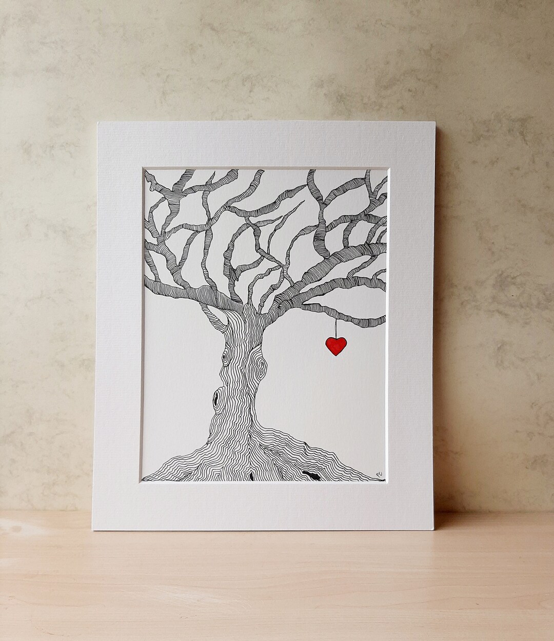 Fine Line Tree Drawing tree Artwork Hand Drawn Fine Line - Etsy