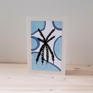Carte bleue, Carte de style moderne, Carte pour papa, Carte pour enseignant, Carte de remerciement, Carte pour maman, Carte pour des occasions spéciales, Cartes faites main.