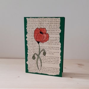 Carte de voeux coquelicot, carte pour toutes les occasions, carte coquelicot, carte pour jardiniers, carte de voeux fleur, carte fleur, cartes faites main, carte d'anniversaire