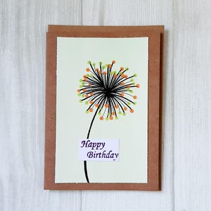 Groene verjaardagskaart, kaarten voor mama, bloemenwenskaarten, verjaardagskaart voor haar, bloemenkaarten voor haar, wenskaarten, handgemaakte kaarten.