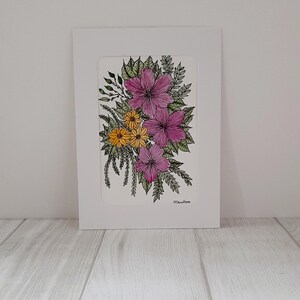 Small floral art, Watercolor flower art, Small floral wall art, Hand painted flower art, Floral artwork for home, Flower art for the bedroom