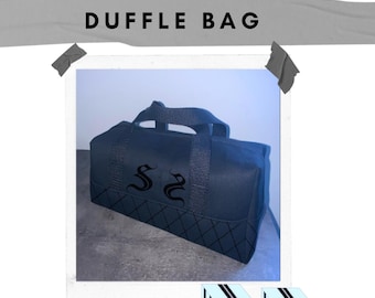 Small DUFFLE bag - cosmetic bag, case, travel - holiday   (PDF sewing digital pattern)