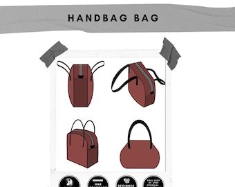Simple and chic handbag   (PDF sewing digital pattern)