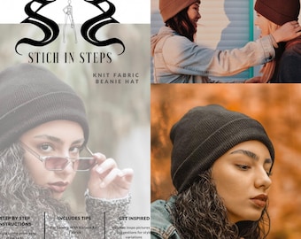 BEANIE / Slouchy Jersey Headgear unisex (PDF sewing digital pattern)