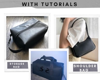 The ULTIMATE 3-IN-1 Bundle shoulder bag, storage bag, duffle bag  (PDF sewing digital pattern)