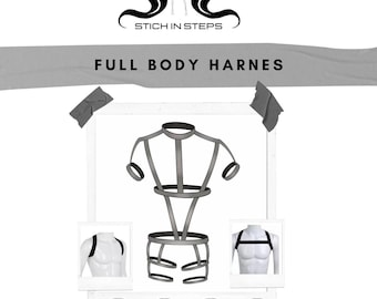 Elastic full body harness - shape wear (PDF sewing digital pattern)