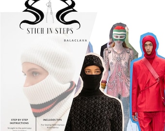 UNISEX BALACLAVA / Mask / Head cover  (PDF sewing digital pattern)
