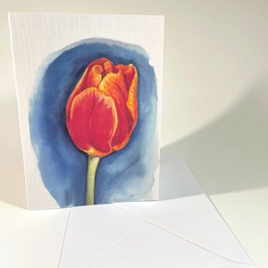 Lente aquarel Tulip Card - Blank - wenskaart - cadeau