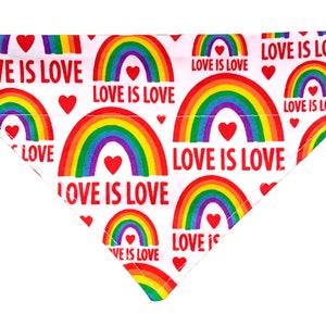 Love is Love Pride LGBTQ Dog Bandana