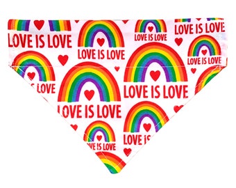 Love is Love Pride LGBTQ Dog Bandana