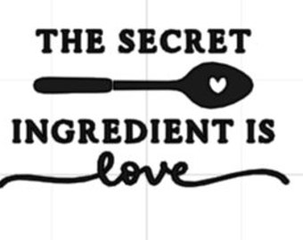 Secret ingredient is love keyring