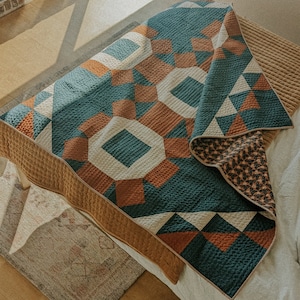 Tahoe Sun Quilt Pattern - Modern Beginner Friendly Pattern (PDF)