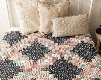 Irish Chain Quilt Pattern: Fat Quarter Friendly (PDF Pattern)
